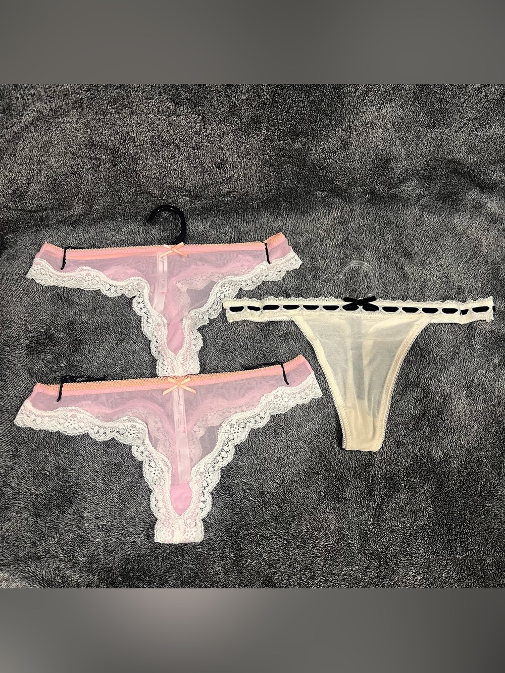 Urban Outfitters “ Out From Under” mesh lace thongs sets size SP